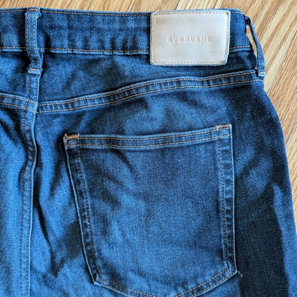 EVERLANE - Hourglass High Rise dark wash Skinny Jean Sz 31 - Picture 3 of 6